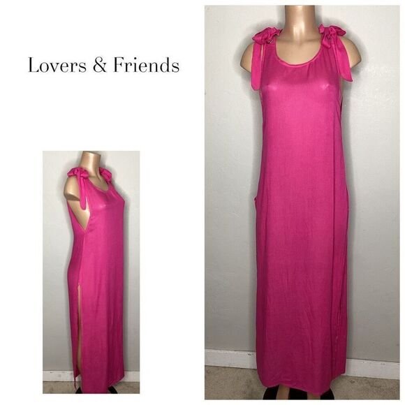 New. Lovers & Friends pink beach cover-up. XS. - Picture 1 of 8